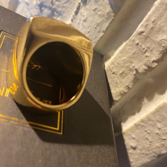 Balmain x H&M Emerald Green Crystal Cocktail Ring - Picture 5 of 9